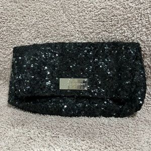 NWOT black sequin Victoria's Secret clutch!